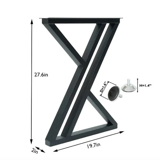 Metal Cast Iron Frame Shaped Coffee Dining Living Room Table Legs