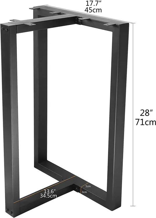 Industrial Cast Iron Bench Bracket Dining Metal Table Leg for Table