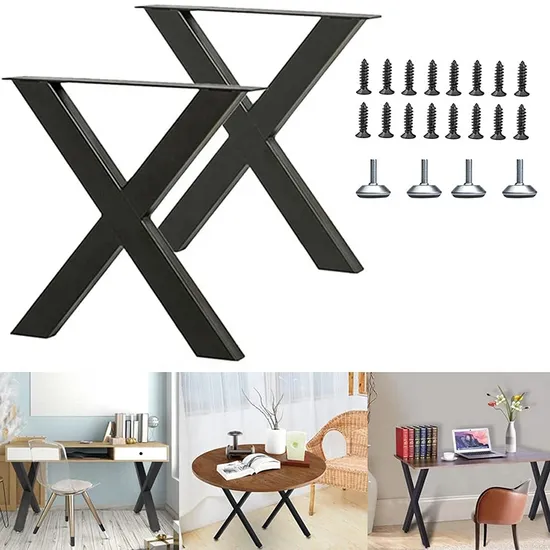Manufacture Craft Furniture Dinning Computer Desks Square Heavy Duty Metal Table Legs