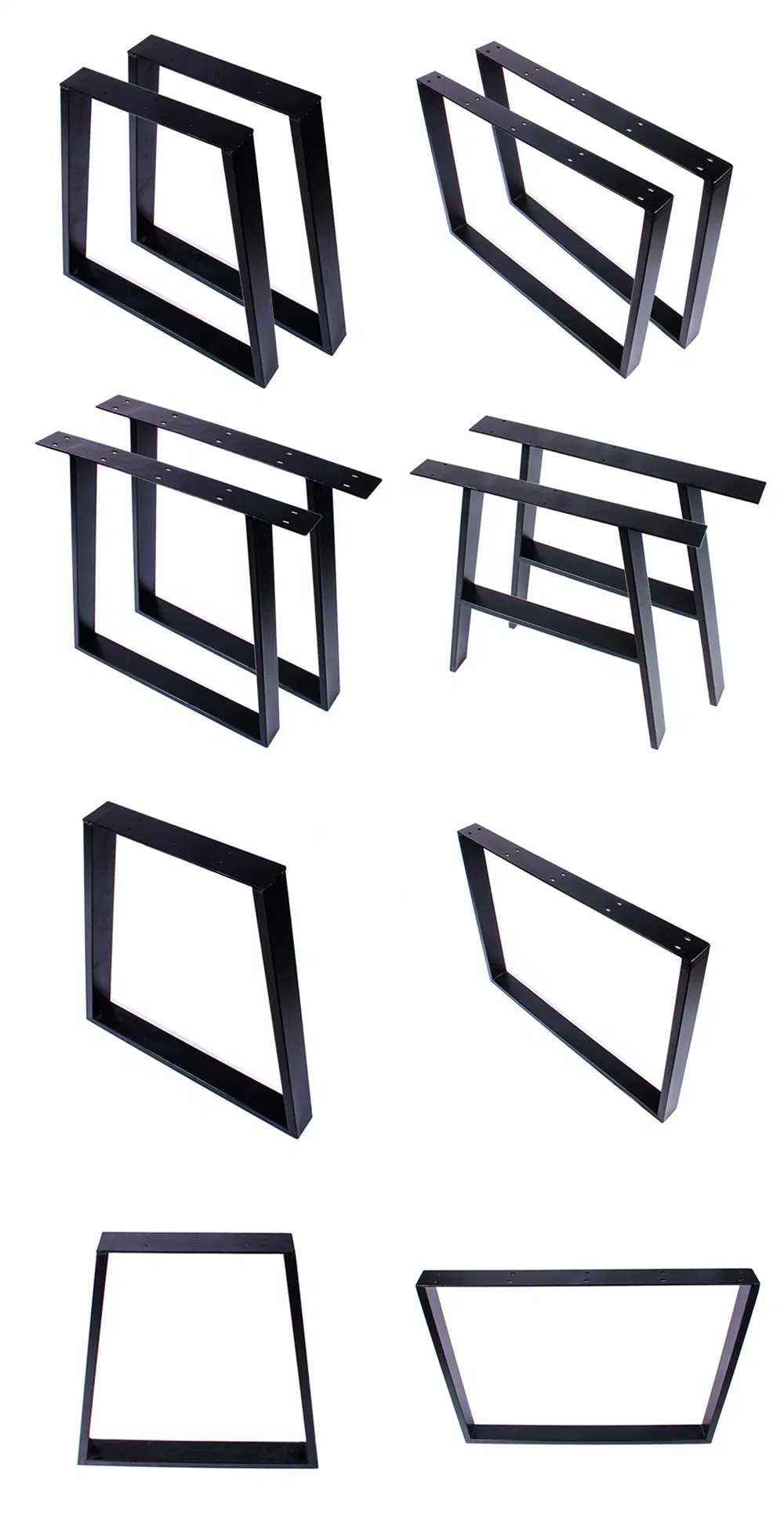 Hot Selling Steel L-Shaped Table Legs Black Coffee Dining Table Legs