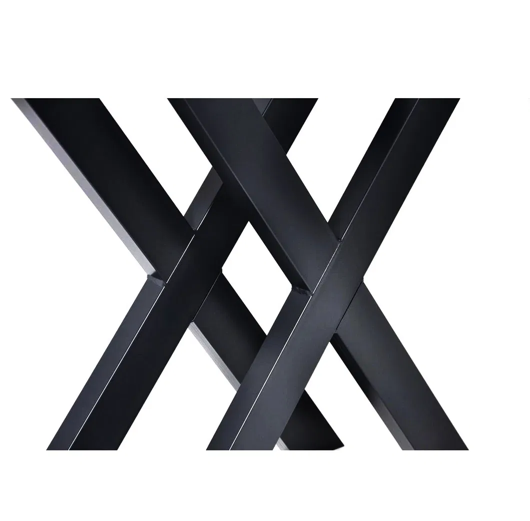 Heavy Duty Custom Furniture Decoration DIY Coffee X Industrial Table Legs