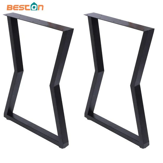 Dining Coffee Square Black Steel Hairpin Metal Table Leg