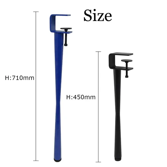 Modern Dining Metal F Adjustable Clamp Table Legs