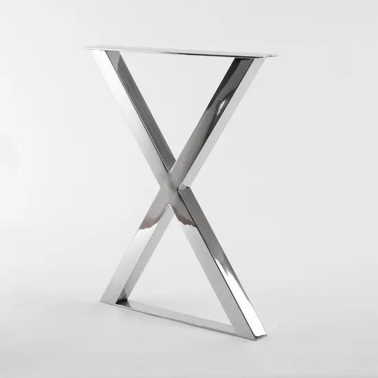 Wholesale High Quality X Shape Stainless Steel Metal Table Legs