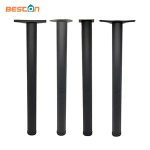 28 Inch Tall Height Adjustable Metal Table Legs