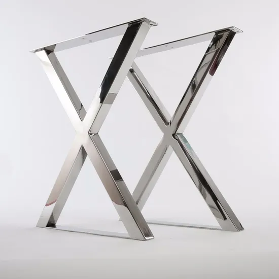X Shape Stainless Steel Leg for Coffee and Dining Table
