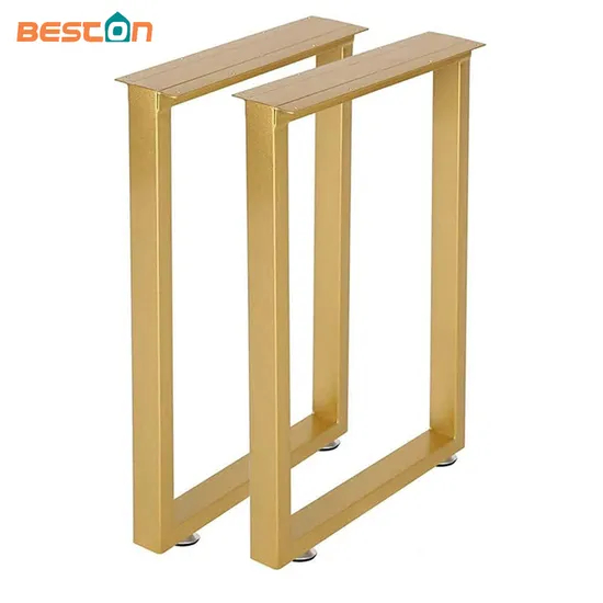 Modern Coffee Gold Table Desk Legs Table Leg Square Iron Bench Legs