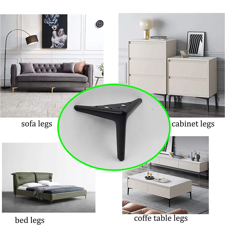 Luxury Replacement Metal Furniture Cabinet Sofa Base Legs
