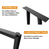 Industrial Cast Iron Steel Frame X Shape Desk Furniture Metal Table Legs