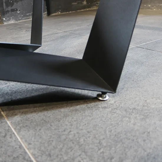 Dining Restaurant Industrial Coffee Metal Steel Dining Black Table Frame