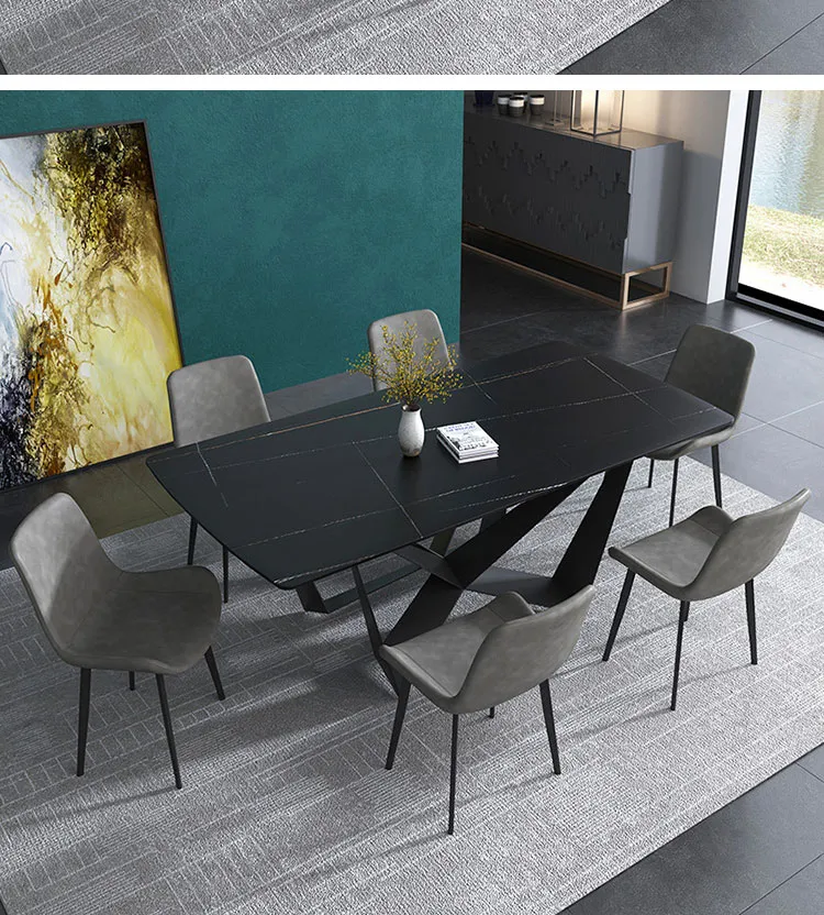 Dining Restaurant Industrial Coffee Metal Steel Dining Black Table Frame
