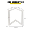 Factory Custom Wholesale Fashion Design Modern White Metal Dining Table Legs