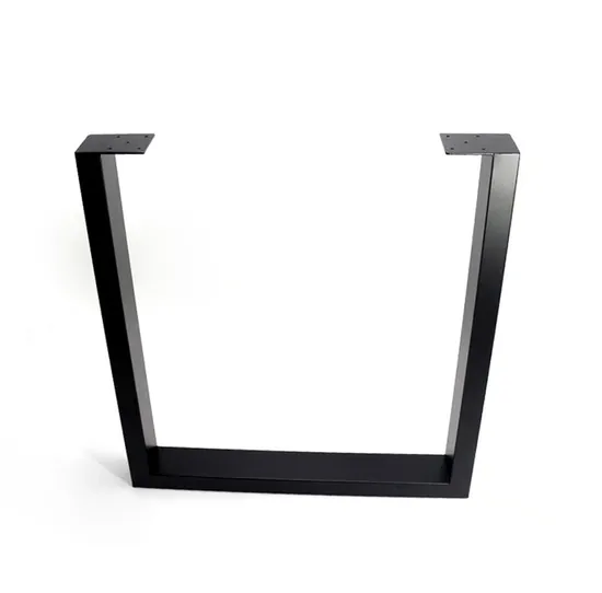 Elegant Metal Dining Table Legs for Rectangular Top