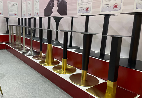 metal table base