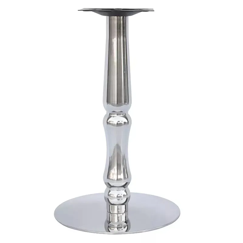 Hot Selling Round or Square Cafe Restaurant Bistro Table Silver Base