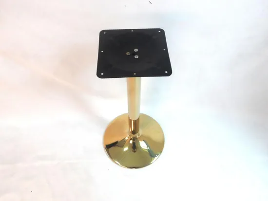 Artificial Marble Dining Table with Brass Stainless Steel Table Base