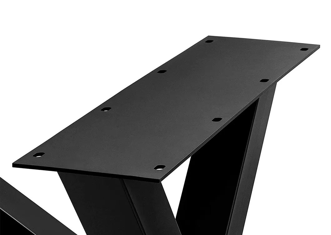 Modern X Shape Restaurant Legs Gold Steel Metal Table Bases
