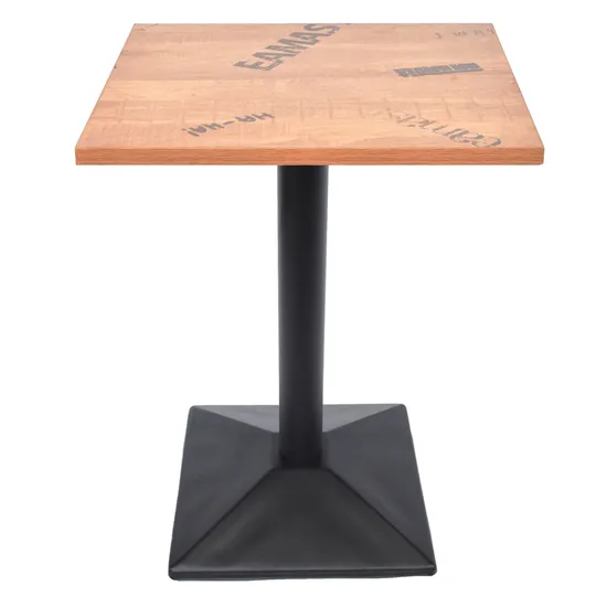 Durable Square Iron Restaurant Dining Table Powder Coat Coffee Table Legs