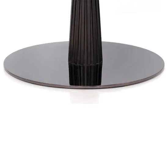 Wholesale Price Titanium Black Stainless Steel Table Leg Round Metal Table Base