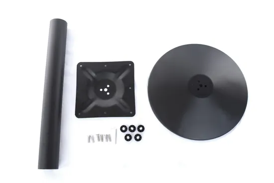 Wholesale Black and Whit Dining Table with Heavy Duty Iron Table Base