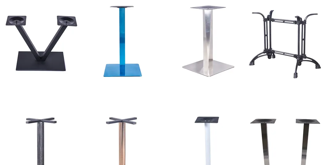 Furniture Restaurant Coffee Dining Stainless Steel Metal Tulip Cast Iron Table Base