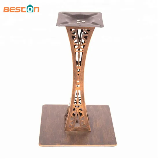 Iron Powder Coated Bronze Furniture Feet Decorative Metal Table Leg Table Base