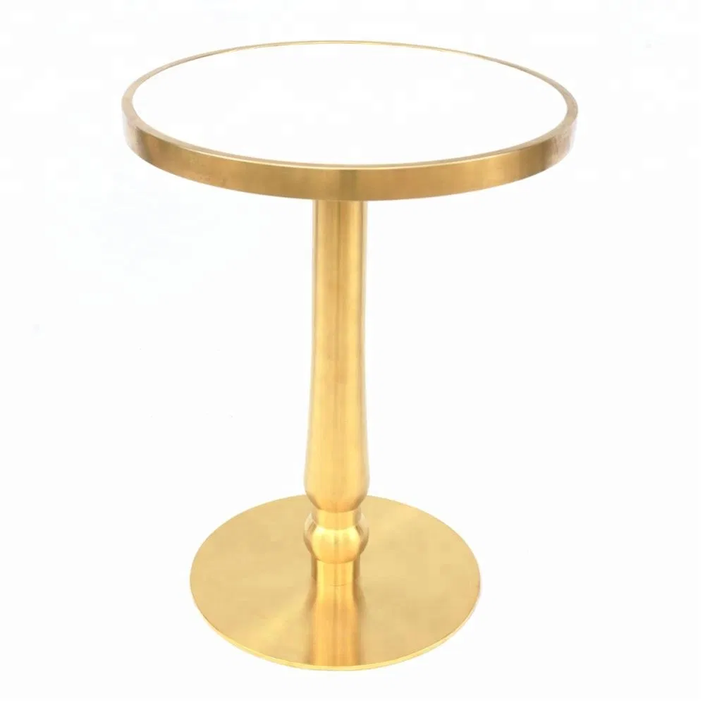 Custom Gold High Quality Stainless Steel Side Table Marble Coffee Table Legs