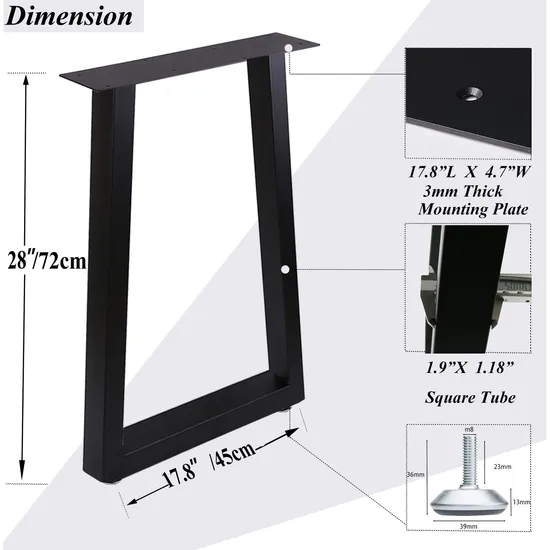 Industrial Desk Office Bench Dining Coffee Dining Furniture Metal Table Legs