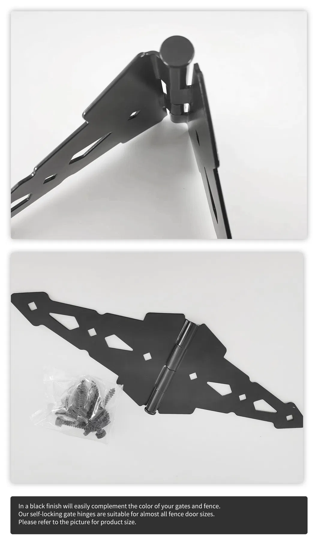 One Pair Wood Fence Hardware Gate Hinge