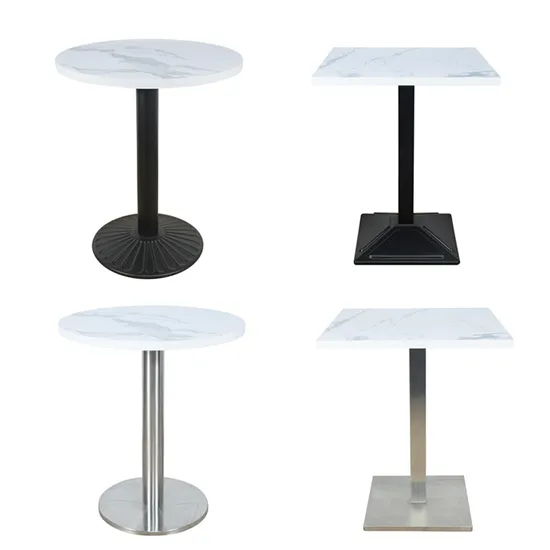 Manufactured Indoor Home Furniture Restaurant Table Modern White Round Dining Table