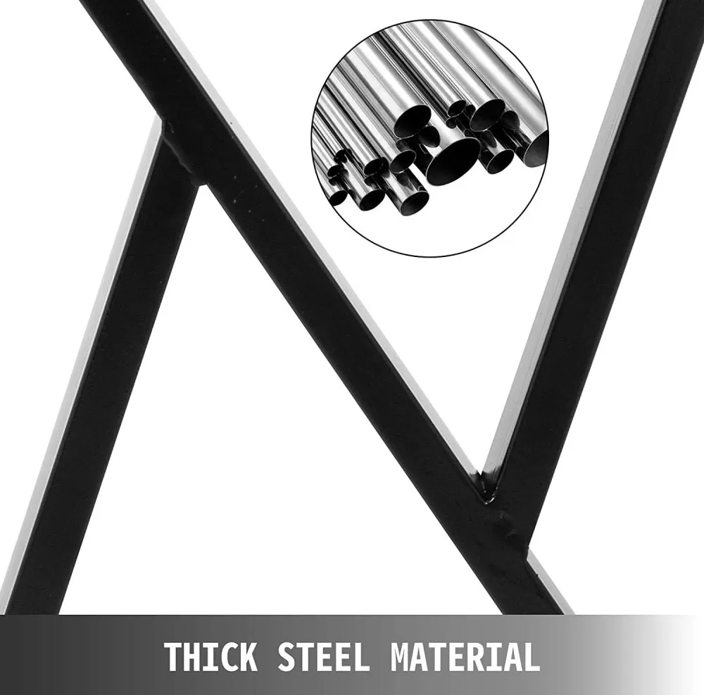 Industrial Style High Quality Set of 2 X-Type Dining Table Legs