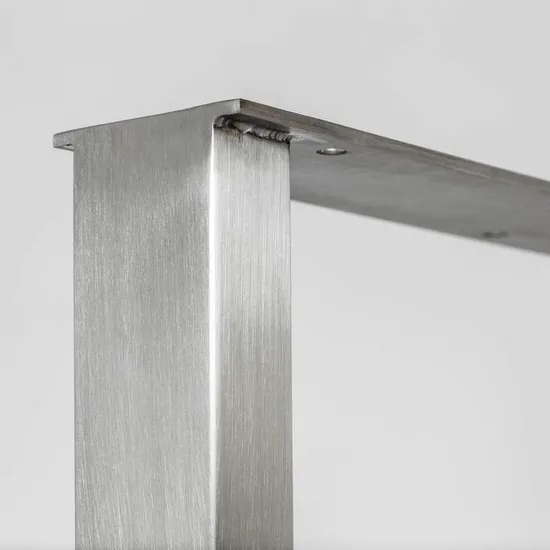 Furniture Brushed Polished Square Console End Side Bench Coffee Stainless Table Legs