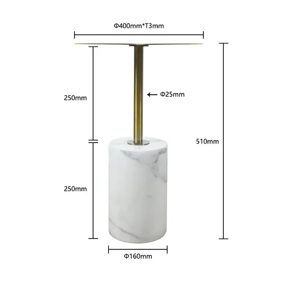 Manufacturer Luxury Marble Base Coffee Side Table Wholesale Modern End Table Guangdong