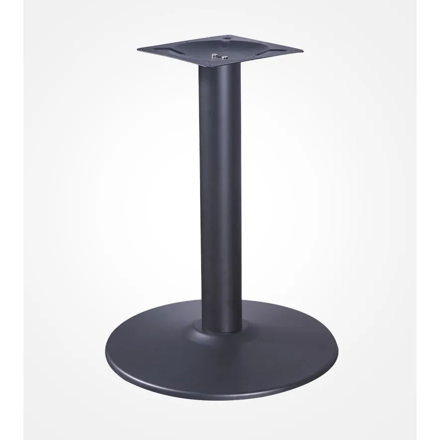 Modern Dining Room Large Pedestal Desk Dining Metal Steel Chrome Table Base