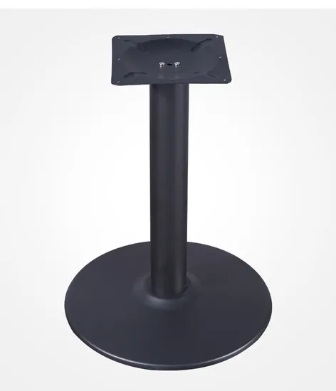 Modern Dining Room Large Pedestal Desk Dining Metal Steel Chrome Table Base