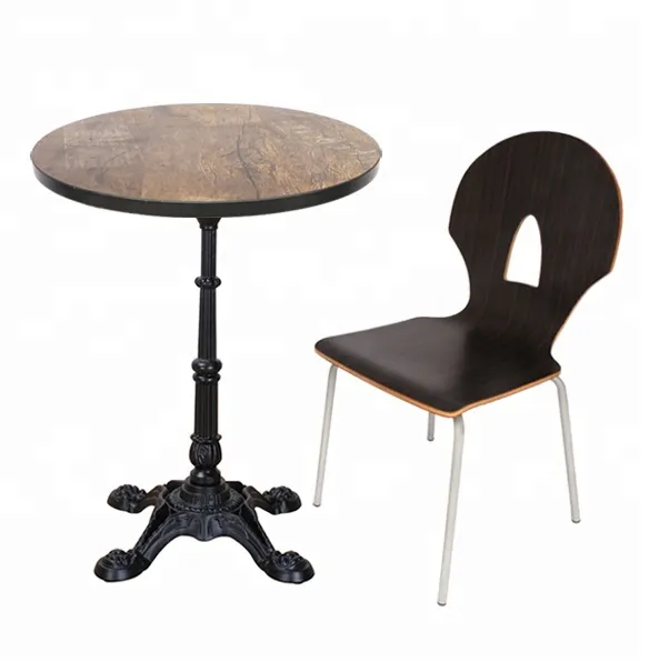 Cast Iron Powder Coated Black Dining Table Base