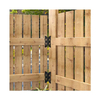 Black Butterfly Type Hinge for Wood Gate Door with One Pair