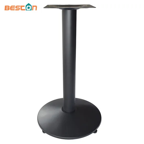 China Manufacturer Pub Table Round Bar Height Cocktail Table Metal Base