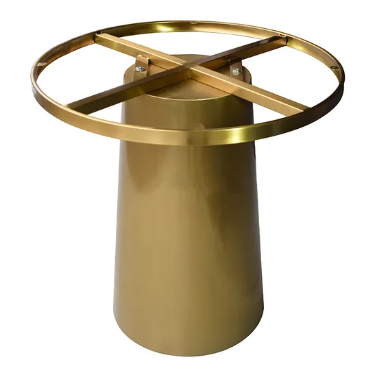Restaurant Table Gold Metal Stainless Steel Metal Table Base for Marble Top