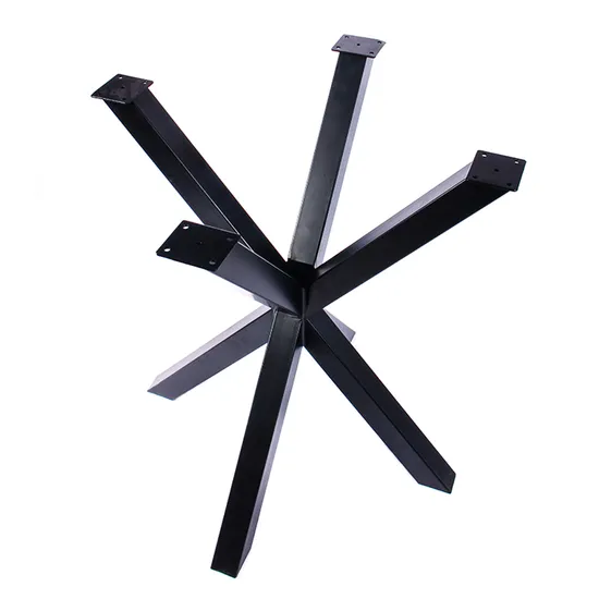 Cross-Bonding Metal Steel Dining Table Base Office Computer Desk Table Base