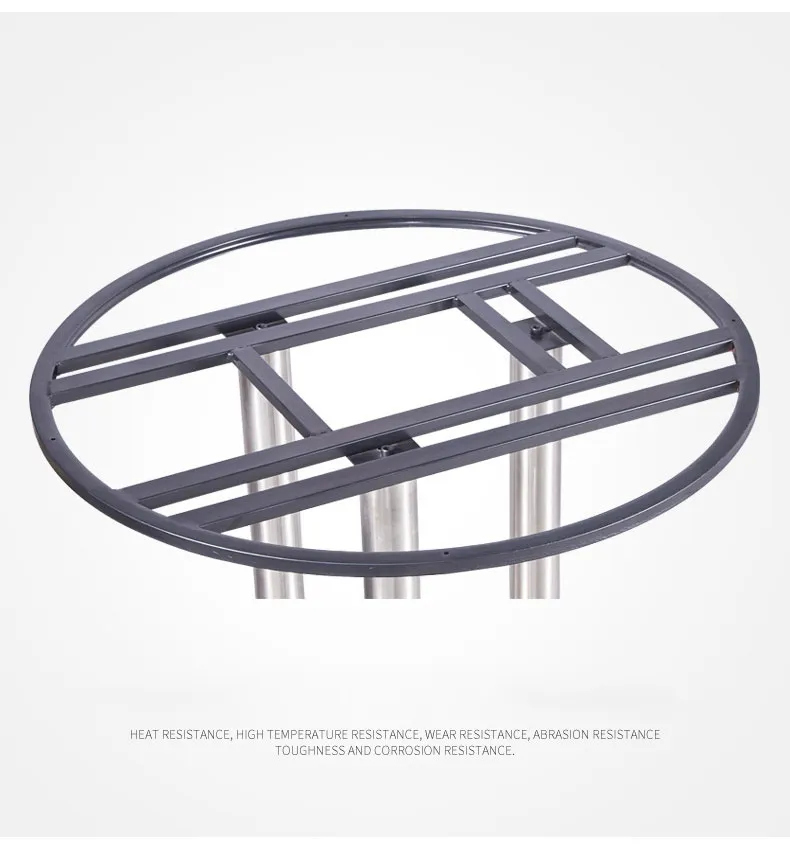 Furniture Round Coffee Stainless Steel Tulip Metal Dining Restaurant Table Base