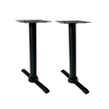 Coffee Shop Furniture Cafe Restaurant Tables Cast Iron Two Tubes Table Base