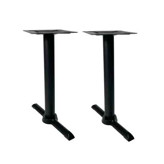 Coffee Shop Furniture Cafe Restaurant Tables Cast Iron Two Tubes Table Base