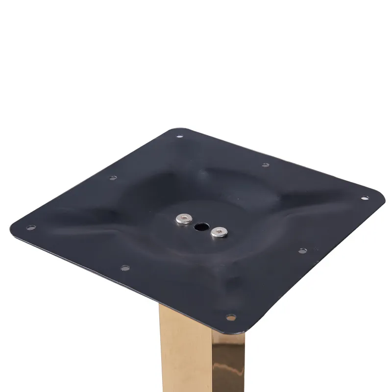 H720mm Height Rose Gold Hairline Finish Stainless Steel Restaurant Table for Sales