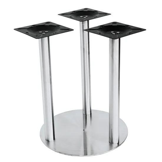 Newest Stainless Steel Dining Table Three Leg Table Base