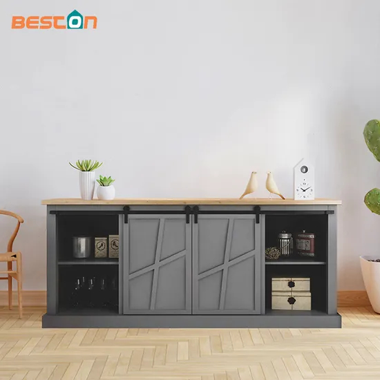 Pocket Door Hardware Sliding with Mini Barn Door Hardware for TV Stand