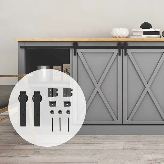 Sliding Barn Door Track Solid Wood Sliding Door Wardrobe