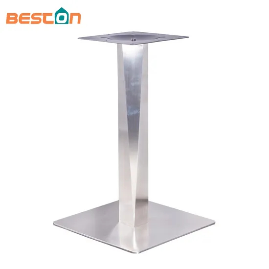 Heavy Duty Square Marble Glass Industrial Furniture Base Restaurant Table Base
