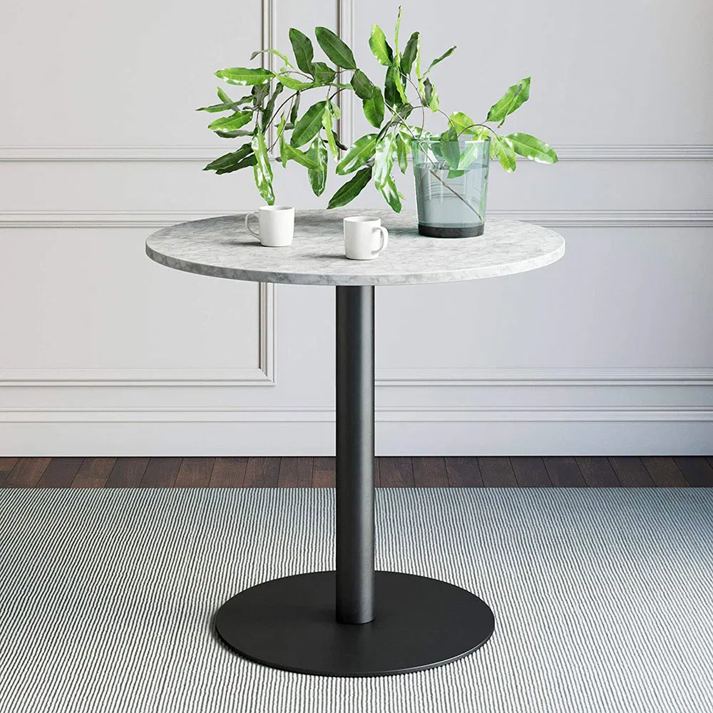 Furniture Round Marble Glass Dining Steel Tulip Cast Iron Crank Table Base