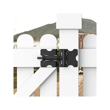 Gate Corner Bracket with Gate Hinges for Wooden Fences
